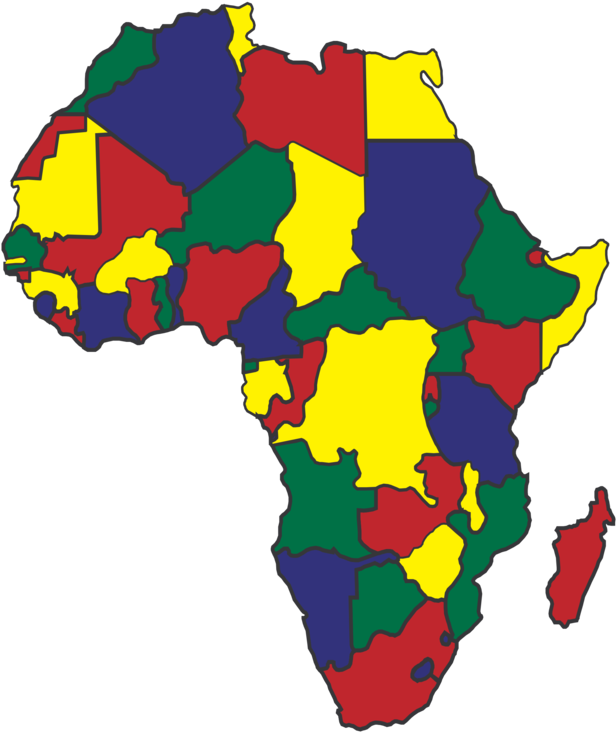 Area,africa,map - Africa Map Solid Color, HD Png Download PNG with transparent background