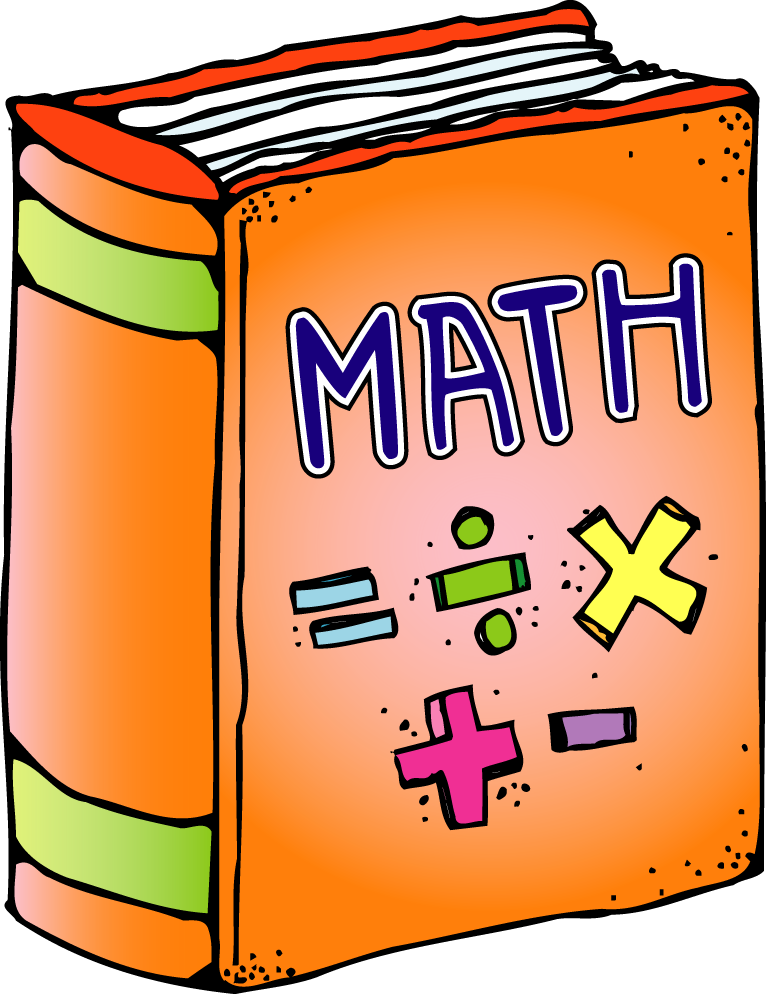 Colorful Math Textbook Cartoon