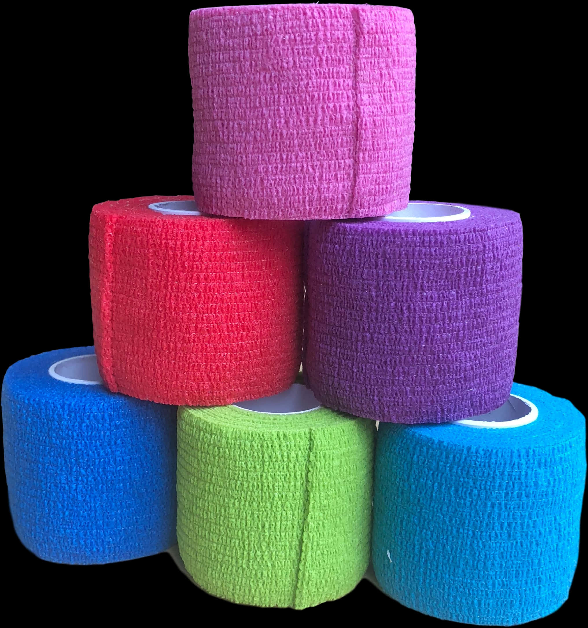 Colorful Medical Bandage Rolls