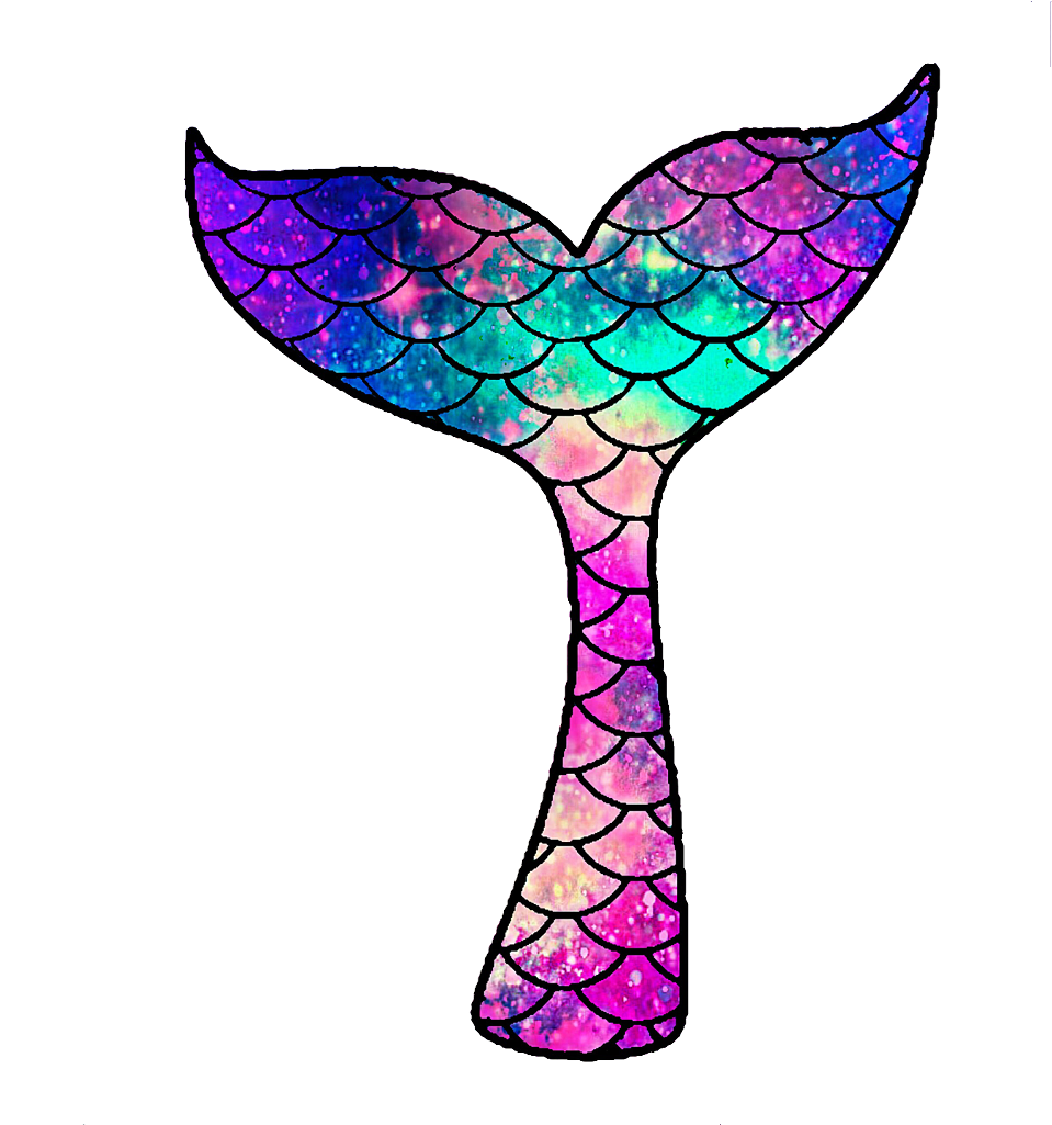 Colorful Mermaid Tail Clipart