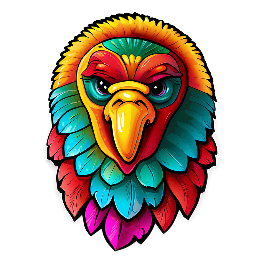 Colorful Mexican Eagle Artwork Png Wgp9