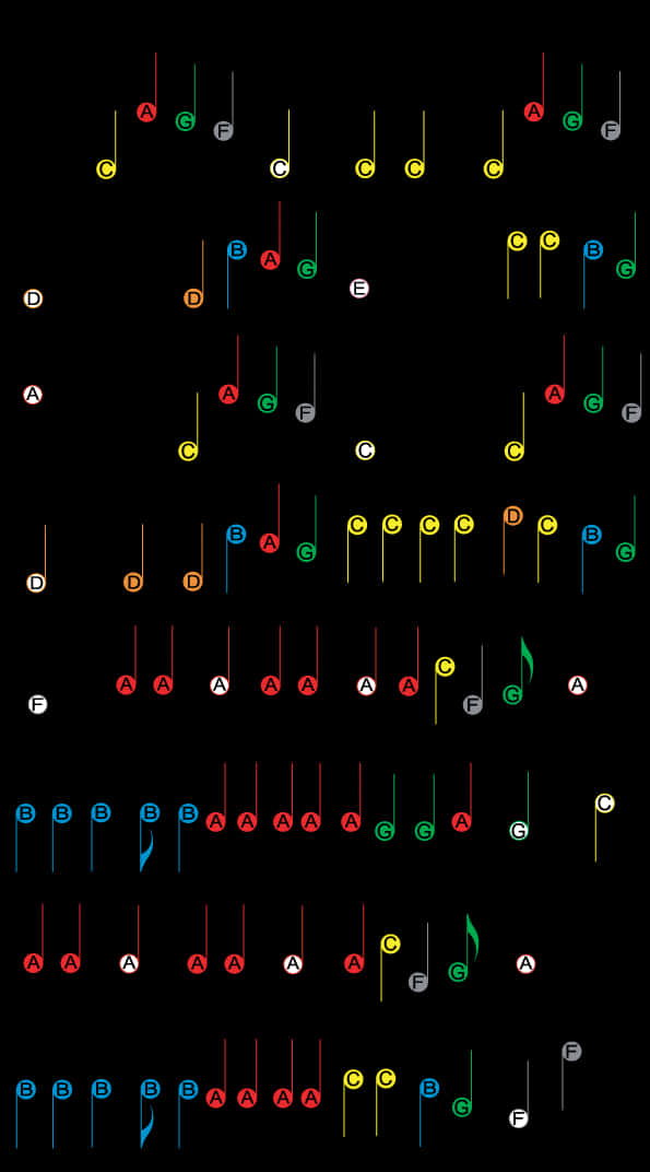 Colorful_ Musical_ Notes_ Pattern