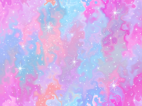 Colorful Nebula Stars Pattern PNG with transparent background