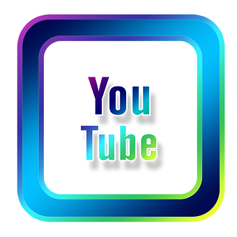 Colorful Neon You Tube Icon