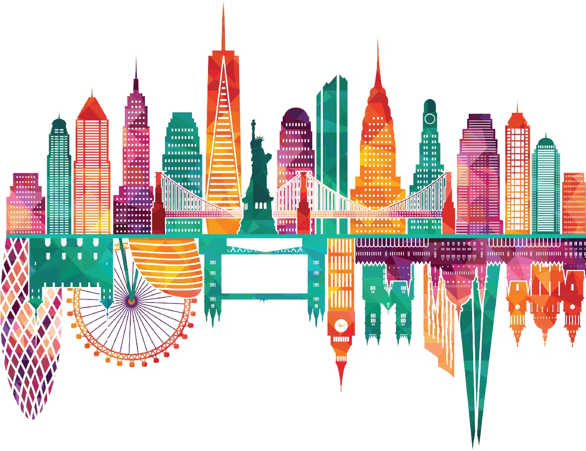 New York City Skyline Png, Transparent Png PNG with transparent background