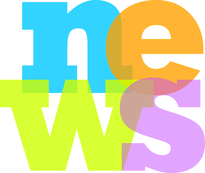 Colorful News Word Graphic PNG with transparent background
