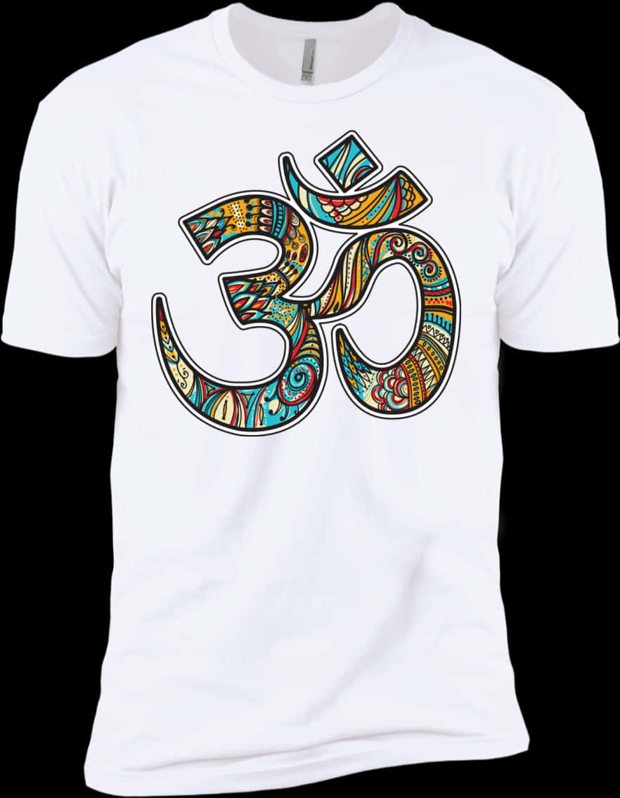 Colorful Om Symbol T Shirt Design