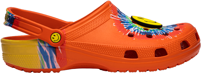 Colorful Orange Crocswith Jibbitz