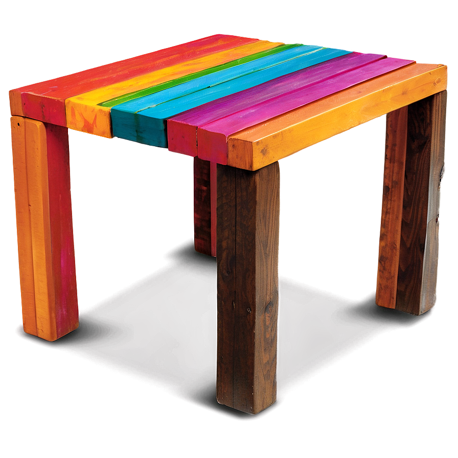 Colorful Outdoor Table Png 06282024