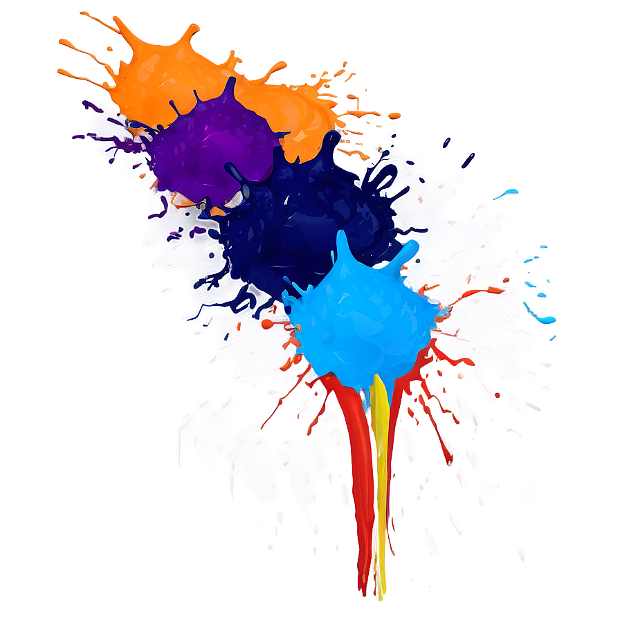 Colorful Paint Splash Png 14