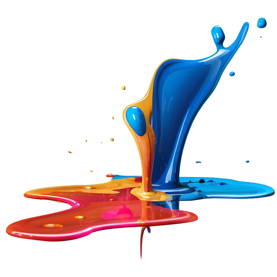 Colorful Paint Splash PNG 40 PNG image with a transparent background, free high-resolution download
