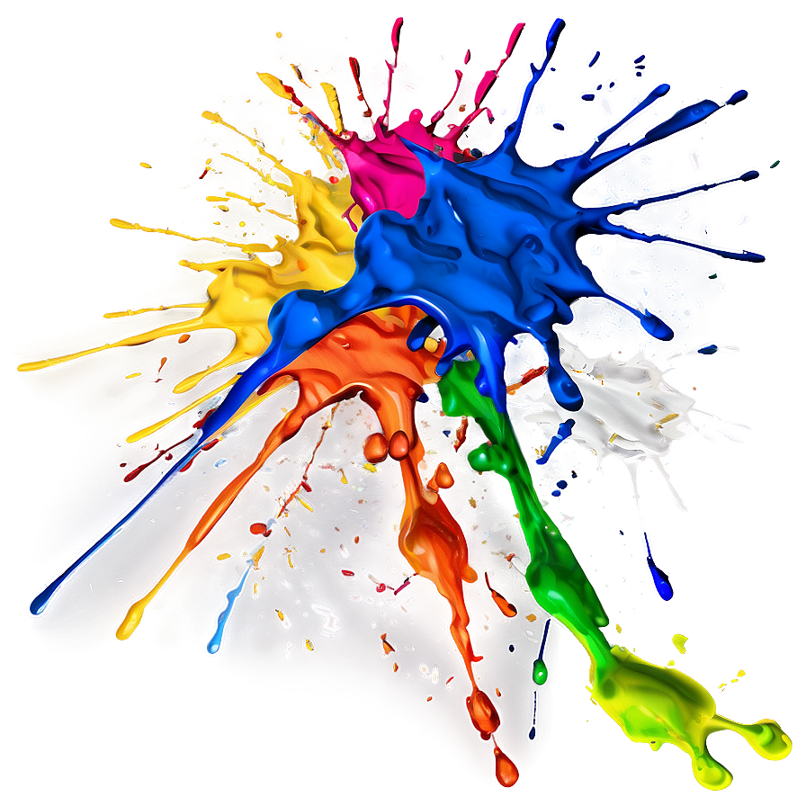 Colorful Paint Splatter PNG 05042024 PNG image with a transparent background, free high-resolution download