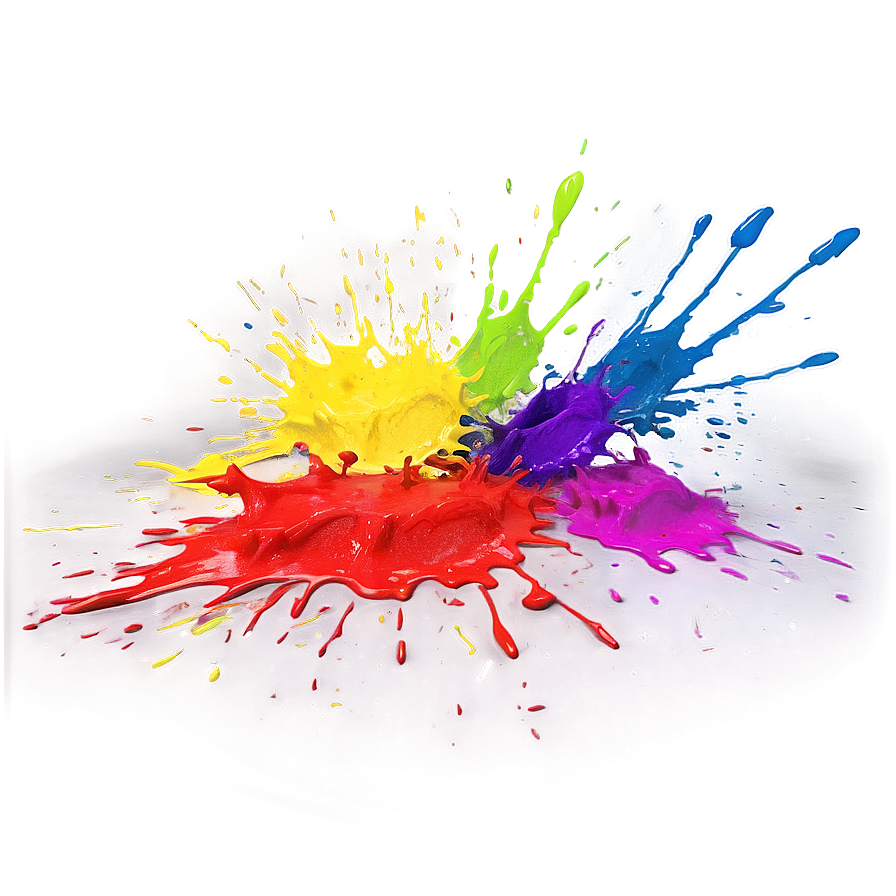 Colorful Paint Splatter Png Nor56