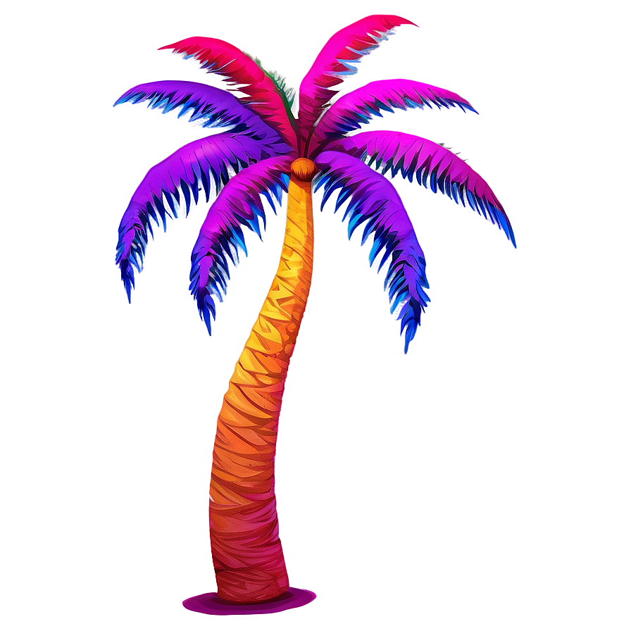 Colorful Palm Trees Png 29