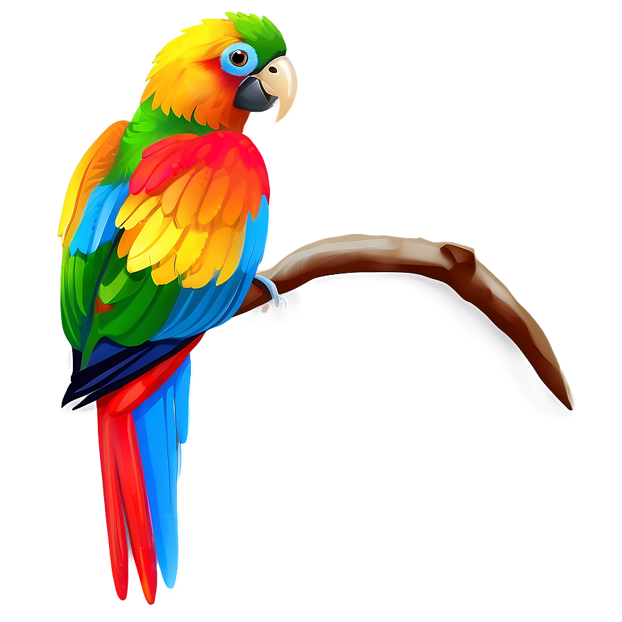 Colorful Parrot Bird Png Pgw