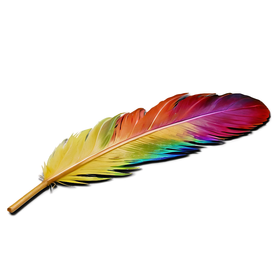 Colorful Parrot Feather PNG 69 PNG with transparent background