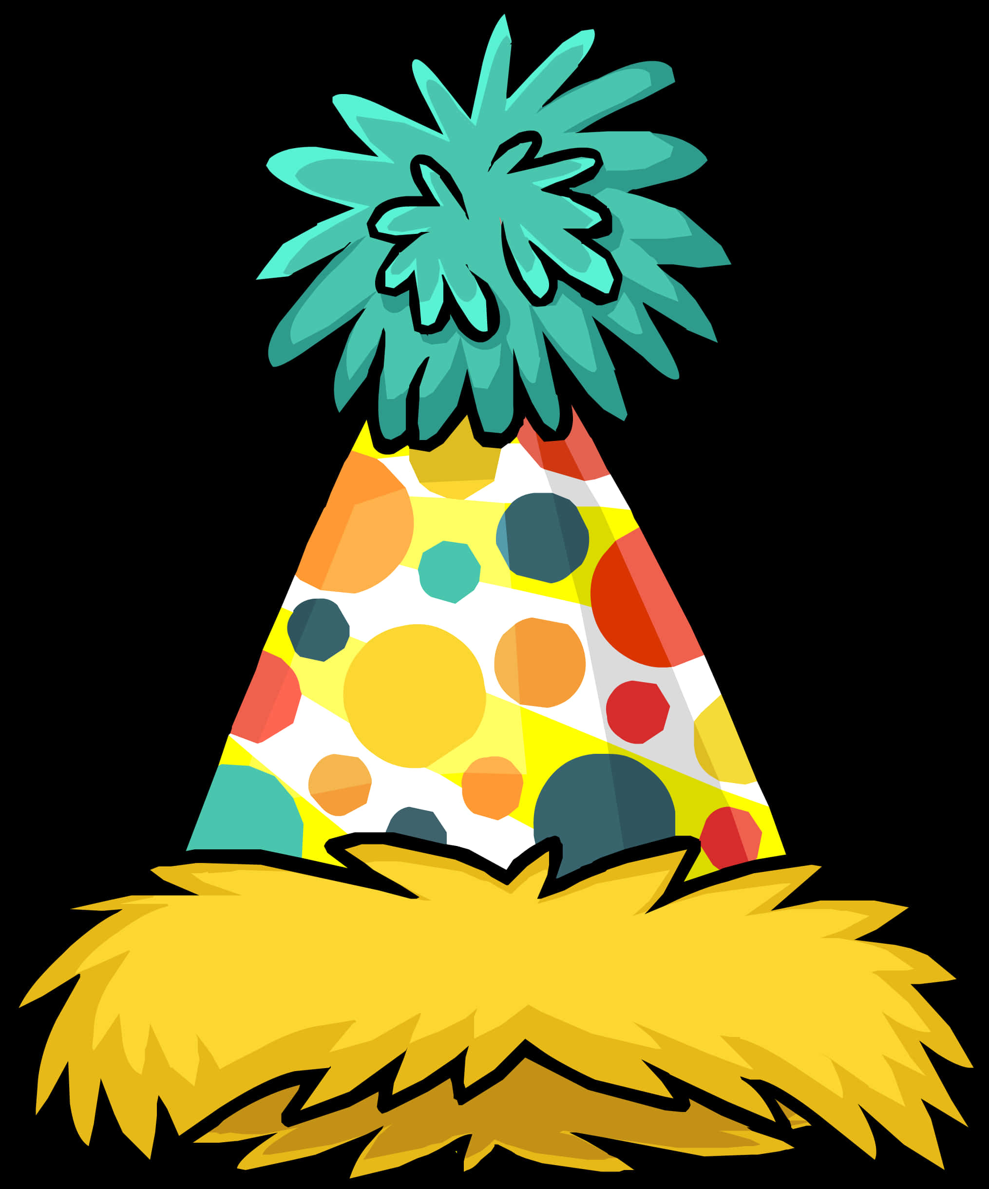 Colorful Party Hat Illustration