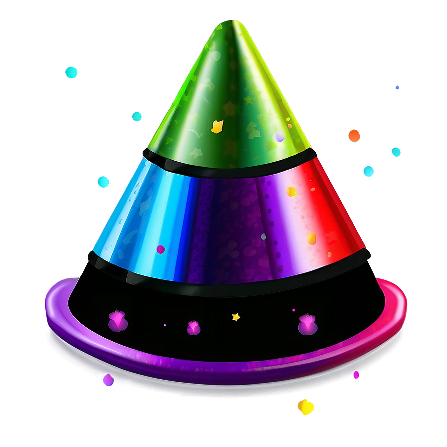 Colorful Party Hat PNG 53 PNG image with a transparent background, free high-resolution download