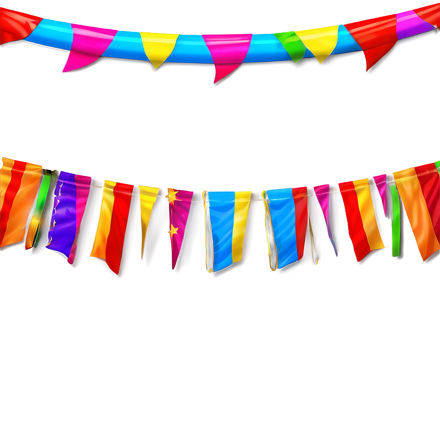 Colorful Party Streamers Png Qjg