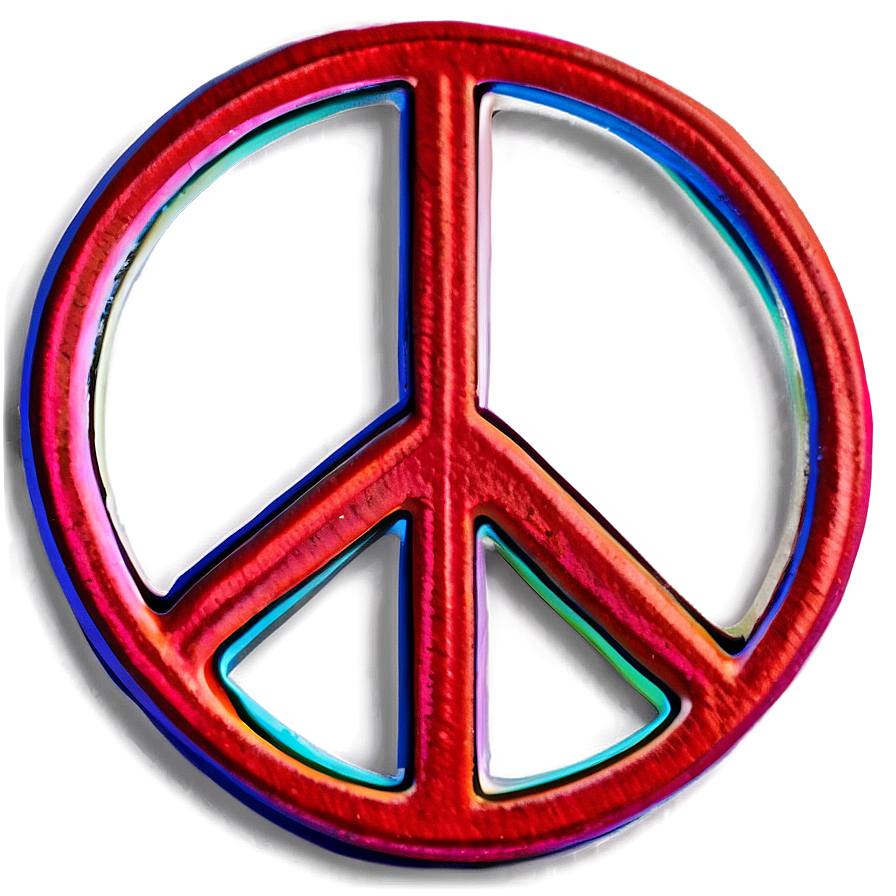 Colorful Peace Sign Png 67