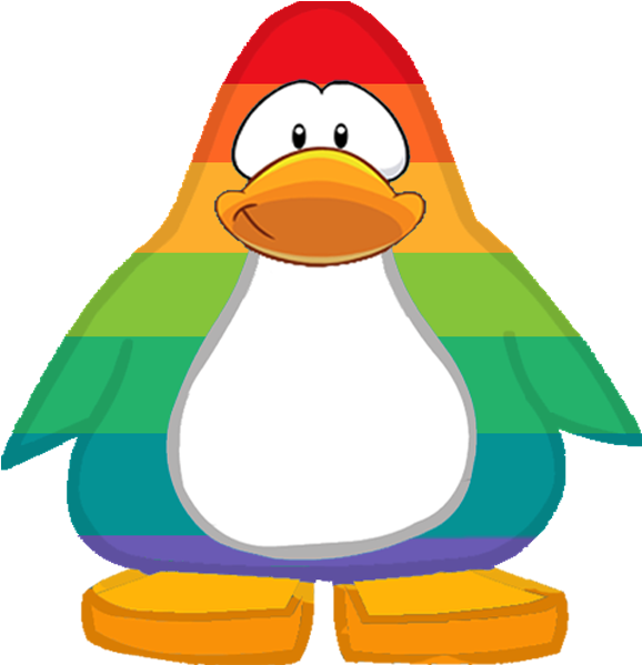 Colorful Penguin Rainbow Background