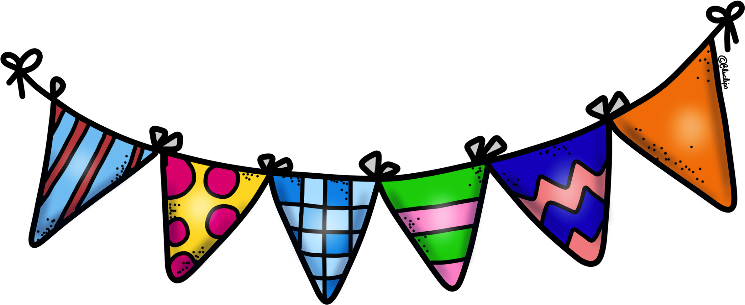 Colorful Pennant Banner Illustration