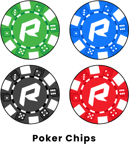 Colorful Poker Chips Vector Illustration