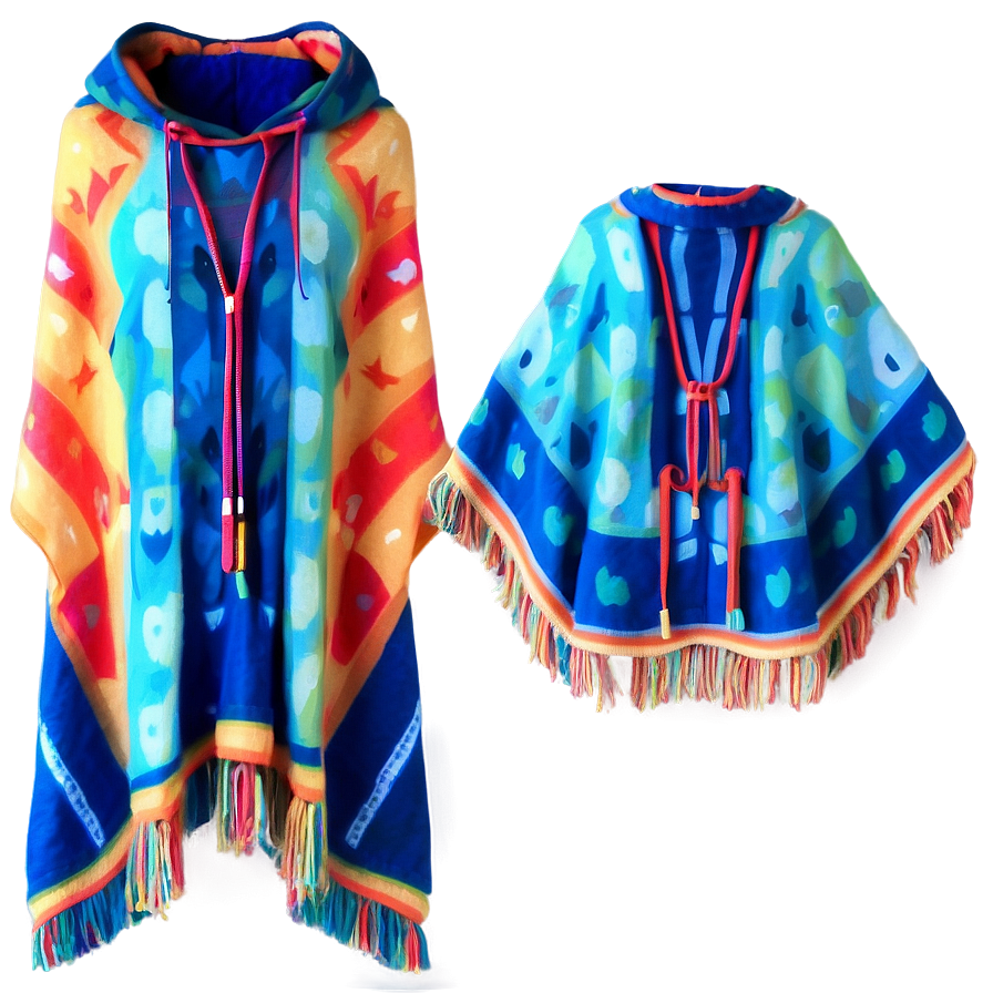 Colorful Poncho Pattern Png 06272024