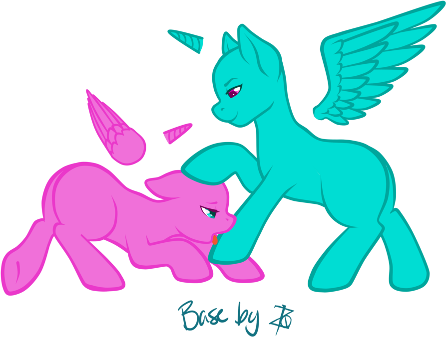 Colorful Pony Friends Base Art