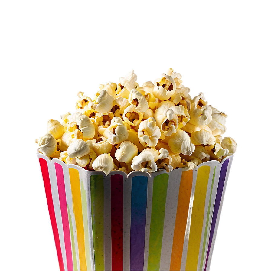 Colorful Popcorn PNG snm7 PNG with transparent background