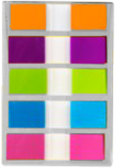 Colorful Post It Notes Array PNG with transparent background