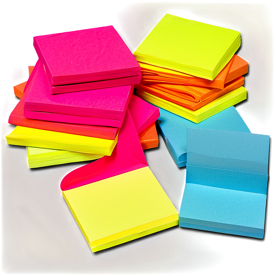 Colorful Post It Notes PNG fdt PNG with transparent background