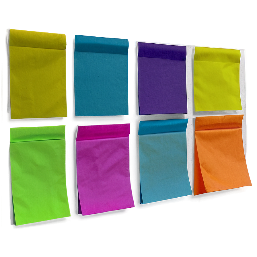 Colorful Post It Notes PNG hjj99 PNG with transparent background