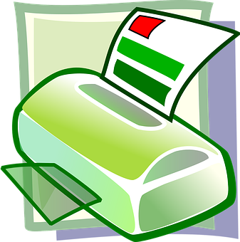 Colorful Printer Clipart