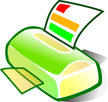 Colorful Printer Icon PNG with transparent background