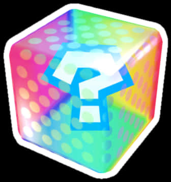 Colorful Question Mark Cube