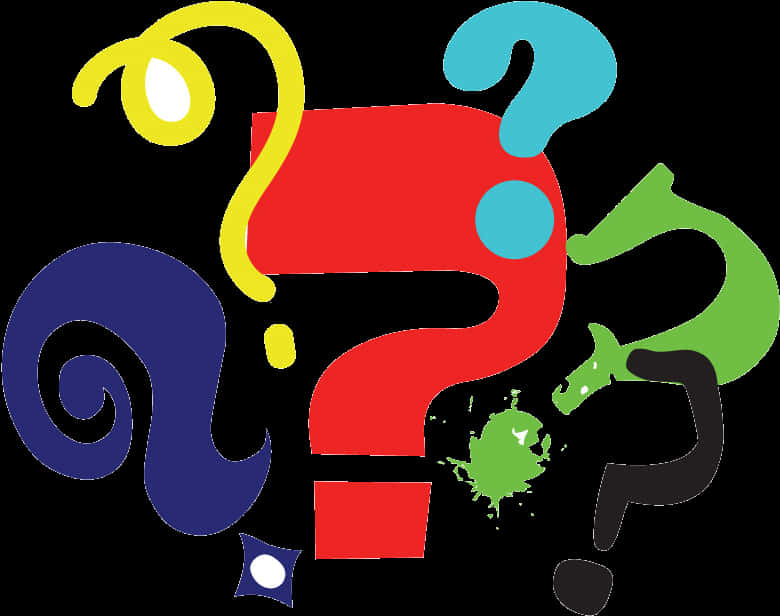 Colorful Question Marks Clipart