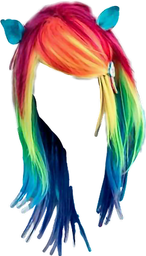 #peluca #arcoiris - Peluca Arcoiris Png, Transparent Png PNG with transparent background