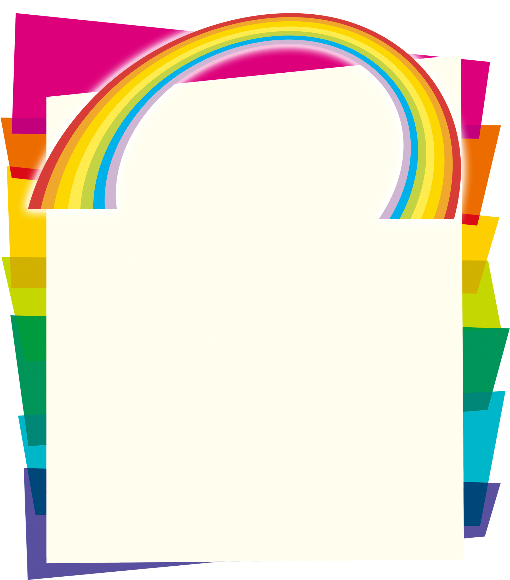 Colorful Rainbow Border Design