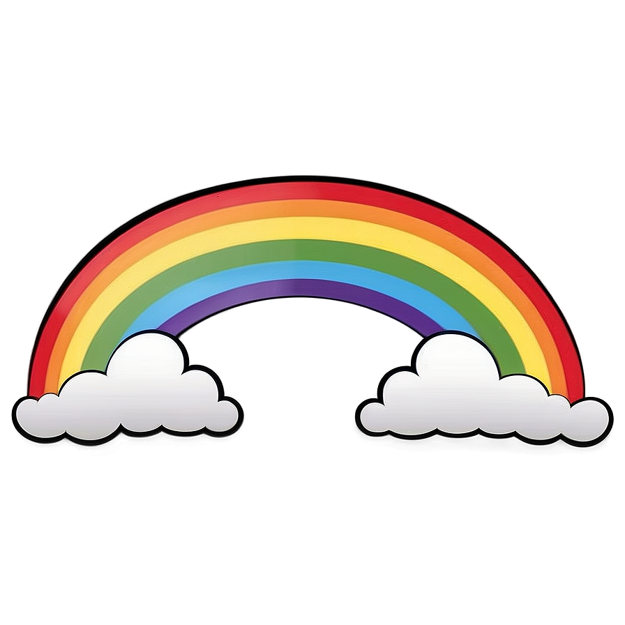 Colorful Rainbow Clipart Png 3