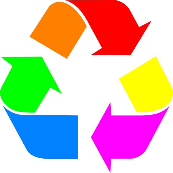 Square Clipart Rainbow - Large Recycle Symbol, HD Png Download PNG image with a transparent background, free high-resolution download
