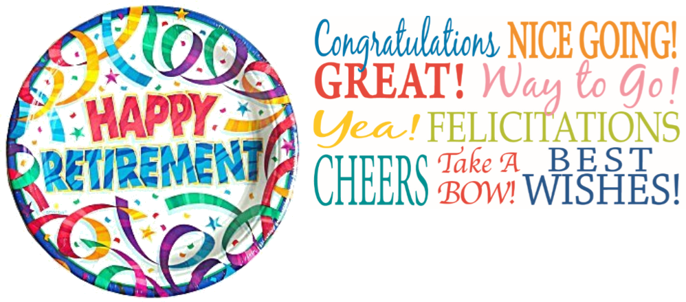 Colorful Retirement Celebration Banner