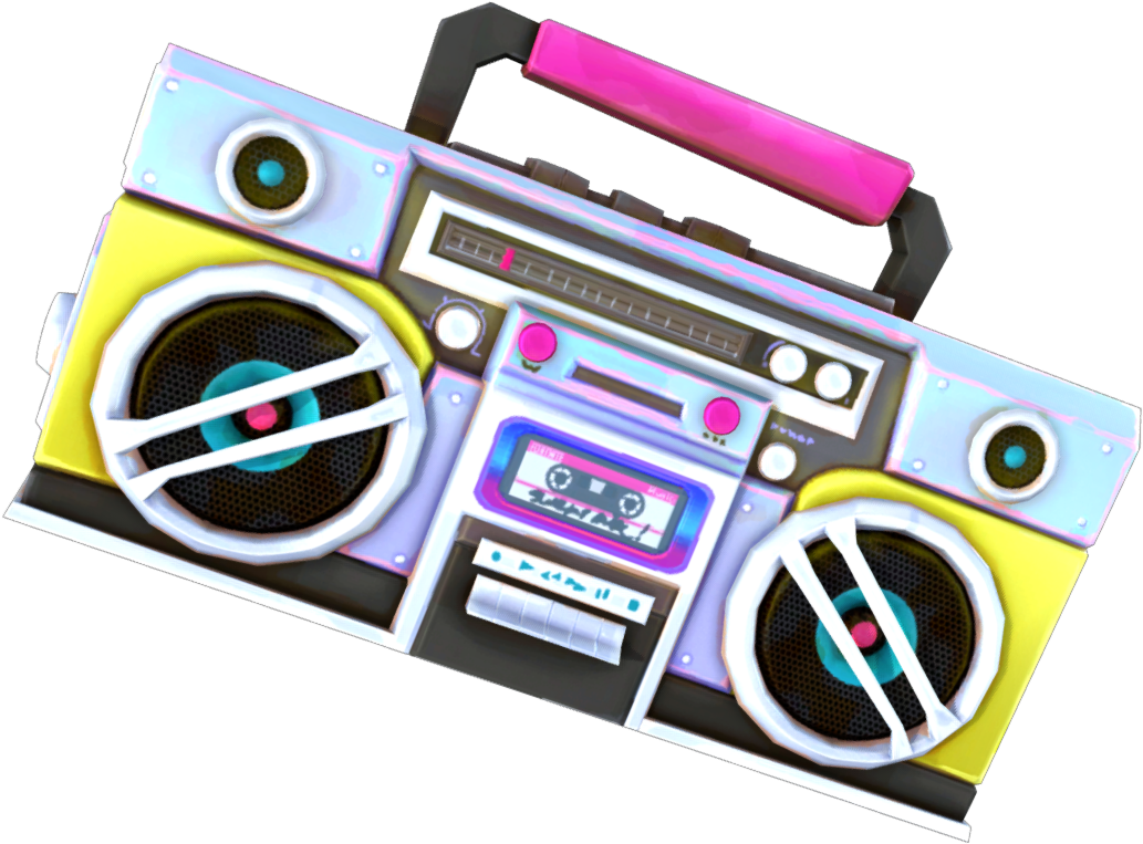 Colorful Retro Boombox