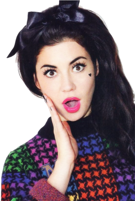 Marina - Marina And The Diamonds Heart On Her Cheek, HD Png Download PNG with transparent background