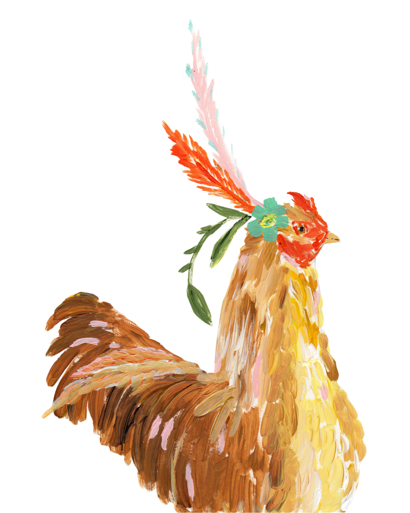 Colorful Rooster Artwork