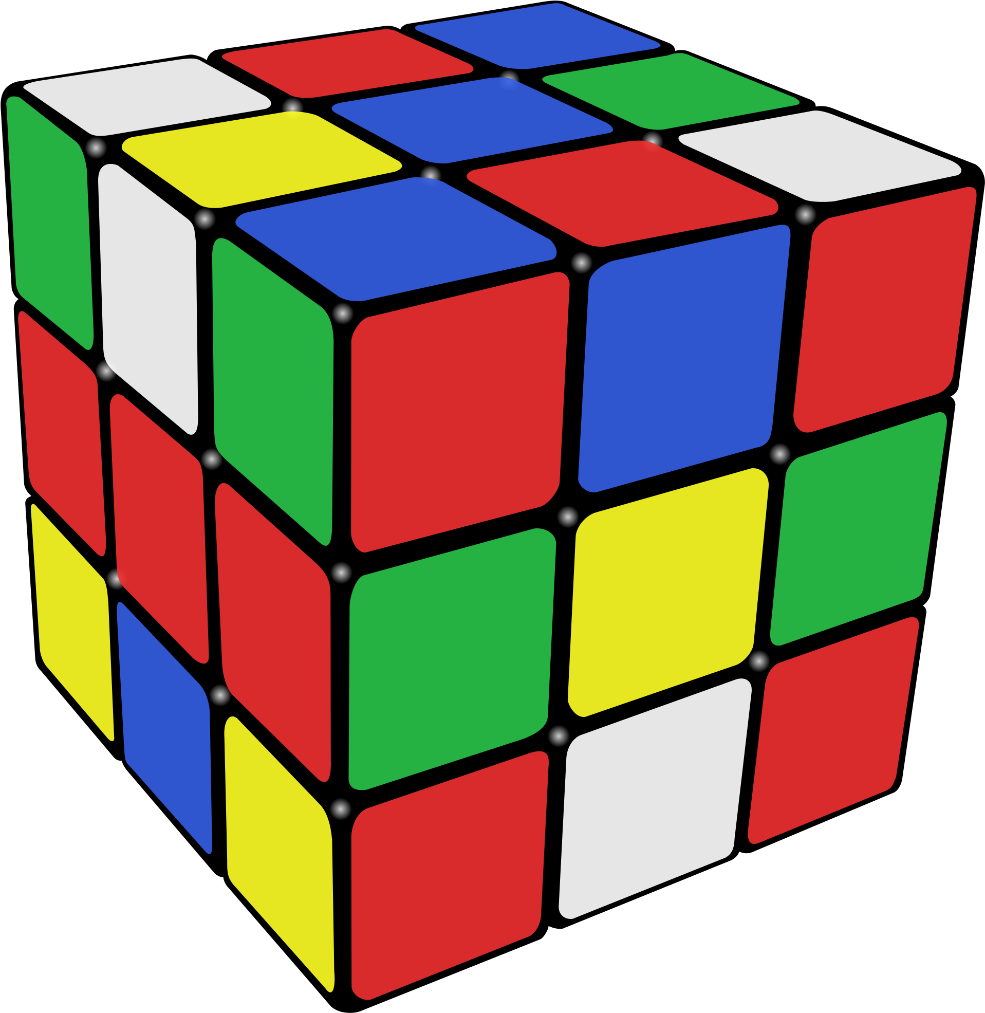 Colorful Rubiks Cube Unsolved