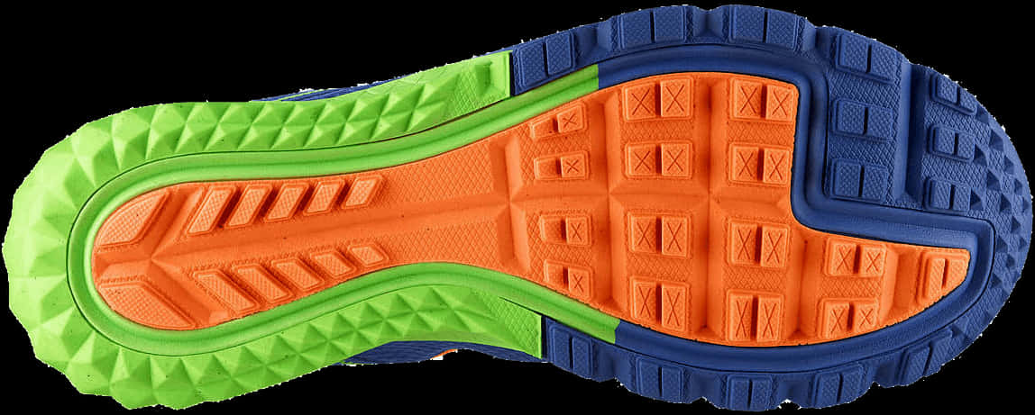 Colorful Running Shoe Sole