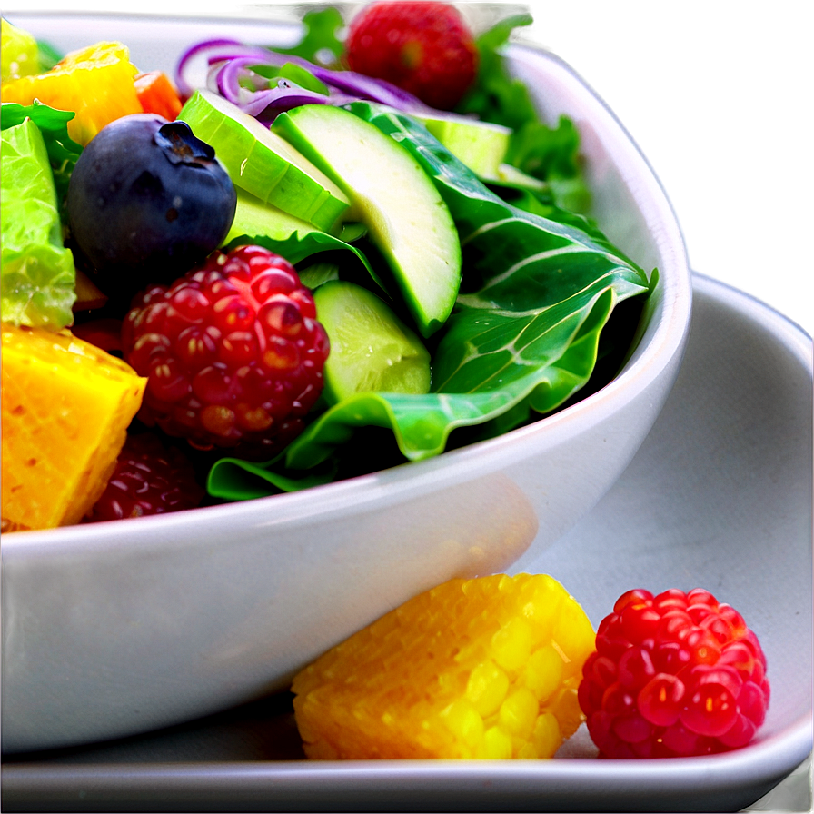 Colorful Salad Plate Png 06262024