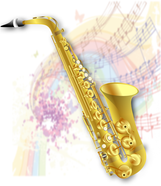 Colorful Saxophone Artwork