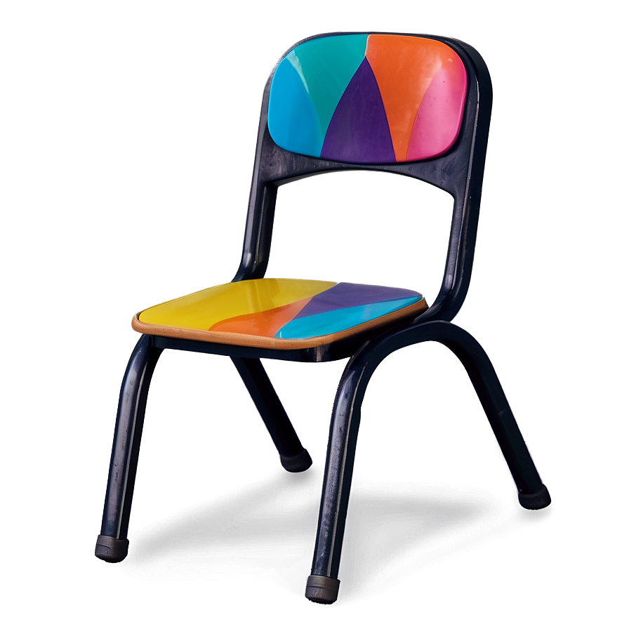 Colorful School Chair Png 06212024